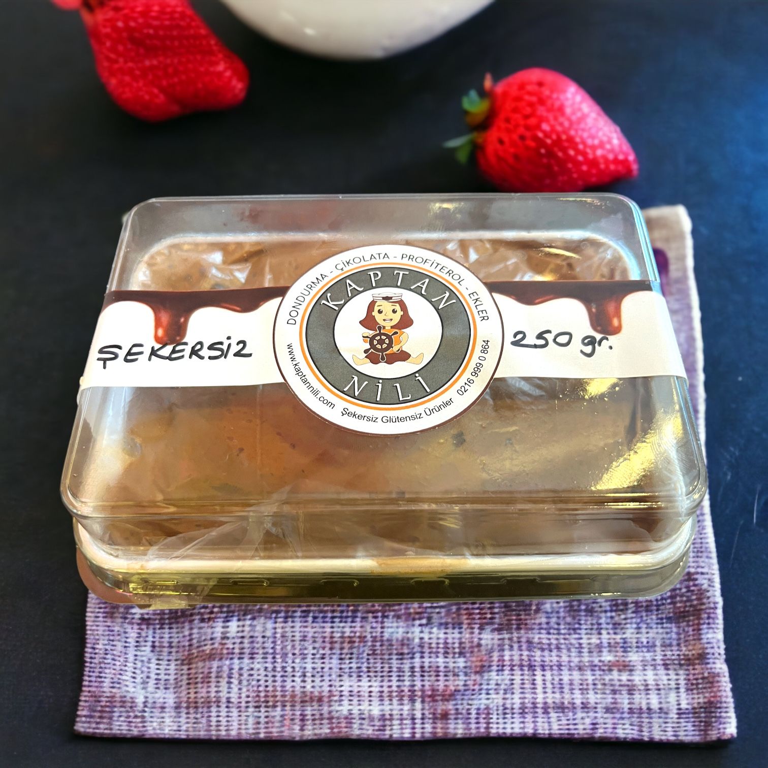 Şekersiz&Glütensiz KAKAOLU Dondurma (250 gr.)(Kopya)